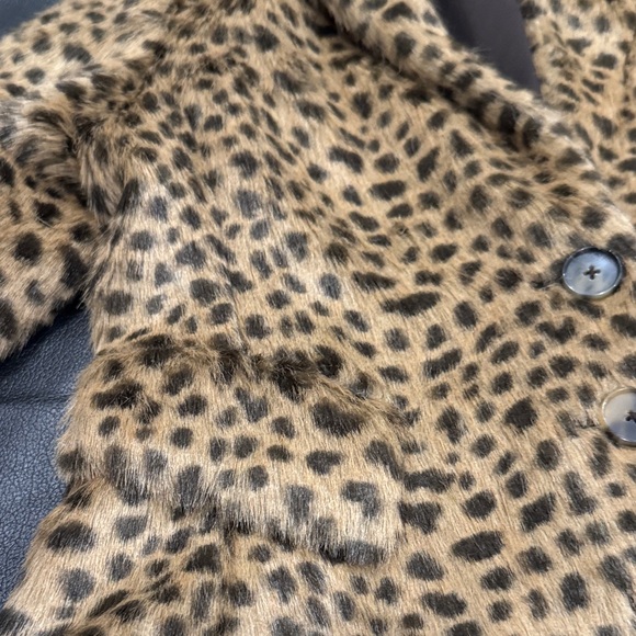 Rebecca Taylor Animal Print Teddy Jacket - Picture 9 of 9